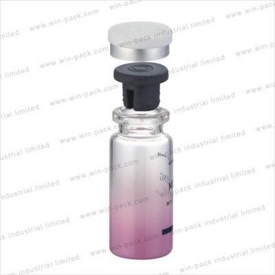 5ml 7ml 8ml 10ml 12ml 15ml Custom Made Round Rolling Mouth Glass Bottle with Silicone Stopper