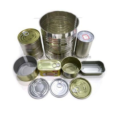 506# 2-PC Oval Tin Can for Mackerel Fish