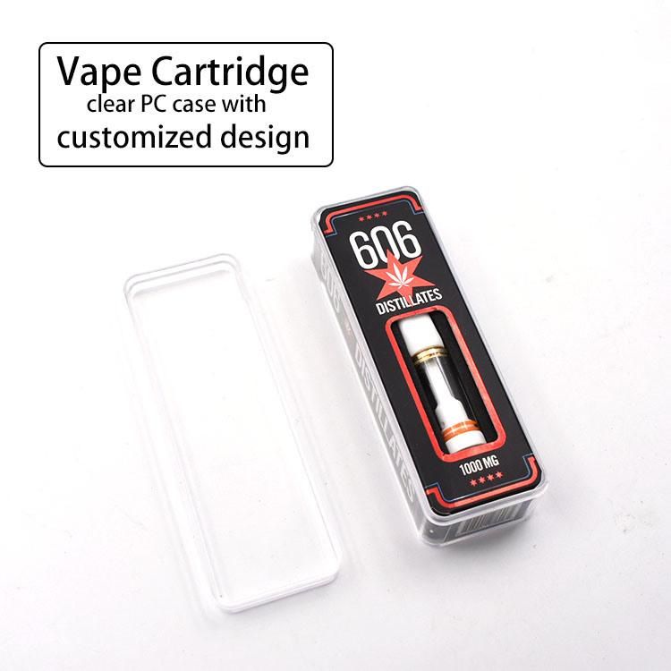 Customized Vape Cartridge Packaging Clear Box for 0.5ml 1ml