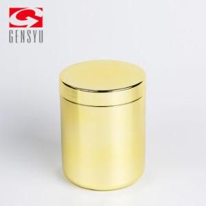 500ml 16oz Gold Chromed PP Lid HDPE Powder Bottle for Sale