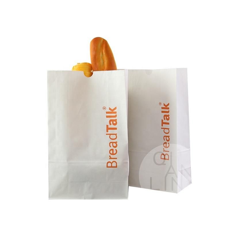 Food Packaging Kraft Bread Paper Bag with Clear Window