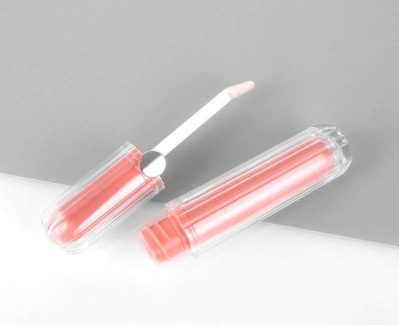 Wholesale Empty Lip Gloss Tubes Packaging PETG Cosmetic Liptint Bottle Pink Lip Gloss Containers Tube with Wands