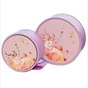 Deer Design Purple Exquisite Packaging Tin Box