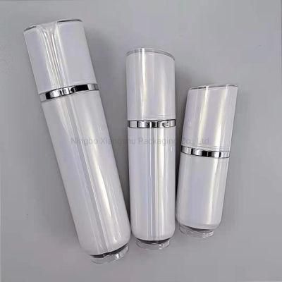 30ml 50ml 100ml Round White Acrylic Emulsion Bottle Foundation Bottle Essence Bottle for Cream Serum