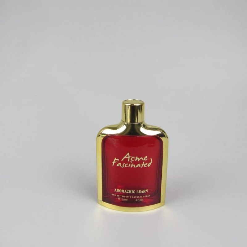 Gold Silver Cap Empty Container Perfume Bottle with Spray