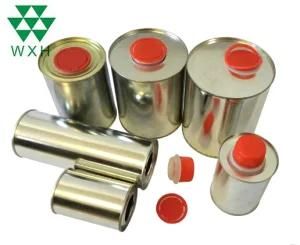 500ml Small Round Metal Paint Tin Can with Plastic Lid