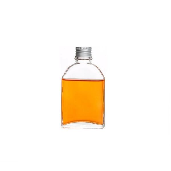 Flat 200ml Empty Juice Beverage Water Milk Whiskey Coffee Glass Bottle