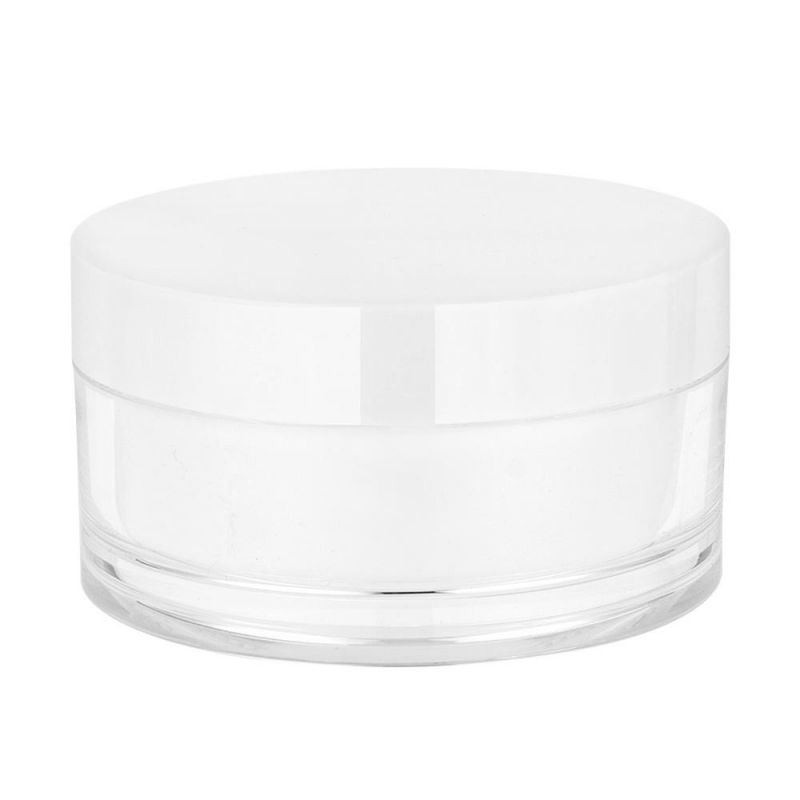 80g White Round Acrylic Cosmetic Cream Jar