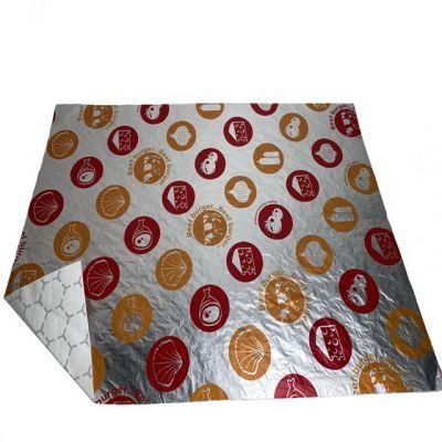 Food Packing Aluminum Foil Colored Hamburger Wrapping Paper