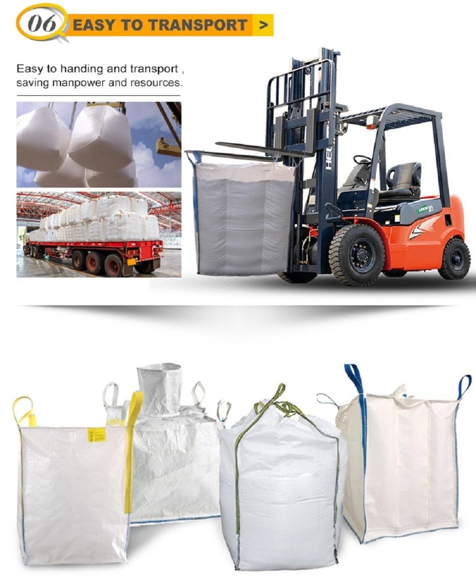 New Material 1 Ton FIBC Bulk Bags Woven Big Bag for Fertilizer Feed Seed