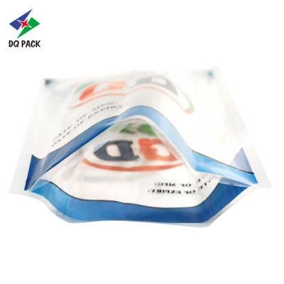 Dq Pack Custom Logo Mylar Bag Custom Printed Plastic Bag Three Sides Sealing Packaging Bag for Pet Food Packaging