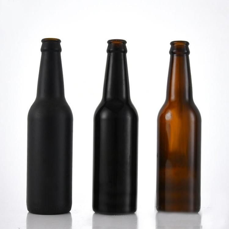 Empty Amber Glass Beer Bottles 330ml 500ml with Crown Lids