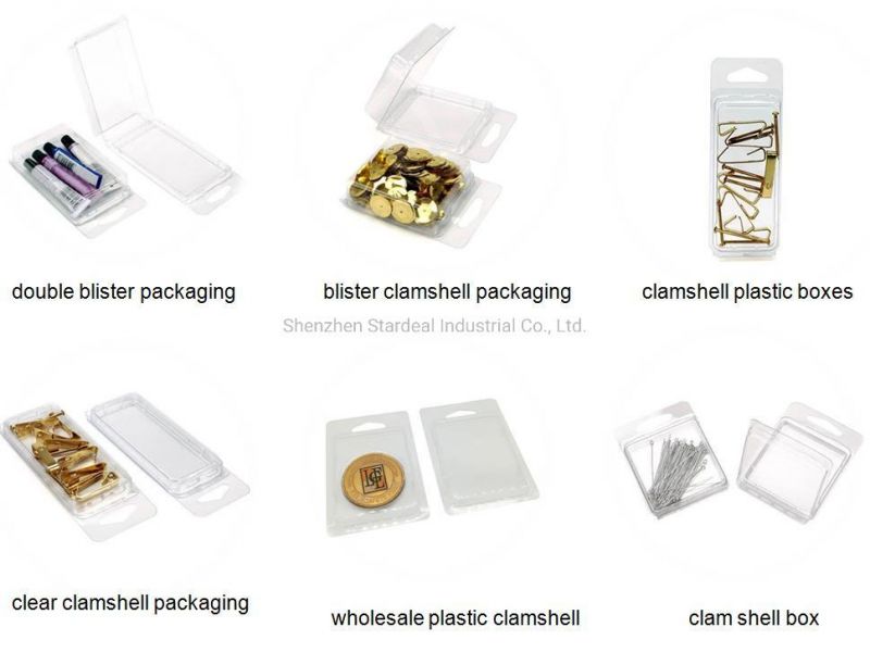 Custom Cheap Plastic Clear PVC Pet Electronic Double Blister Pack