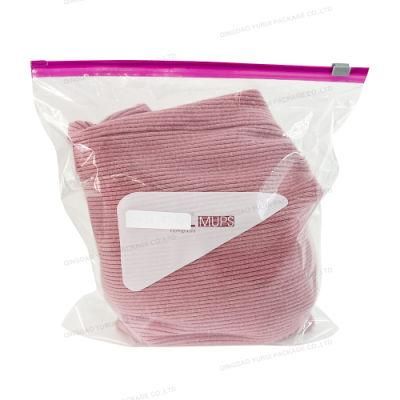 Custom Moisture-Proof Slider Ziplock Bag Plastic Zip Lock PE Storage Slider Zipper Bag for Freezer