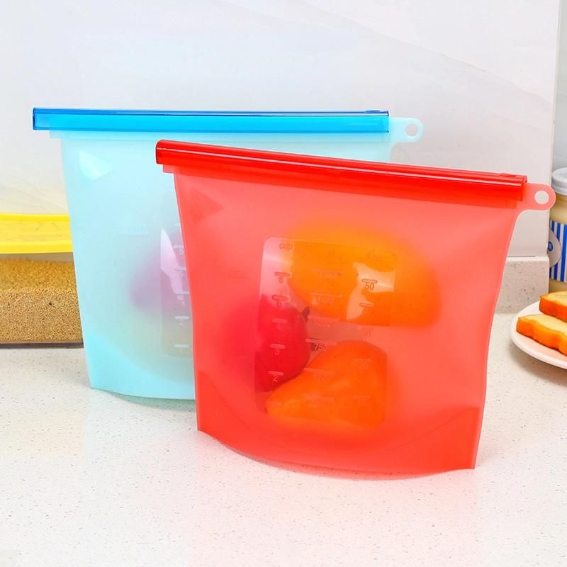 Zipper Bag Frosted Storage Bag with Ziplic Basic Waterproof Refrigerator Food Fruit with Logos Zippers Plastic Bag Zipper Bag Plastic Storage Bag