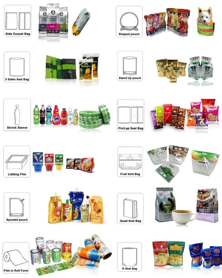 Custom Stock Transparent Window Kraft Paper Bag Stand up Pouch with Resealable Zipper Lock Pouch