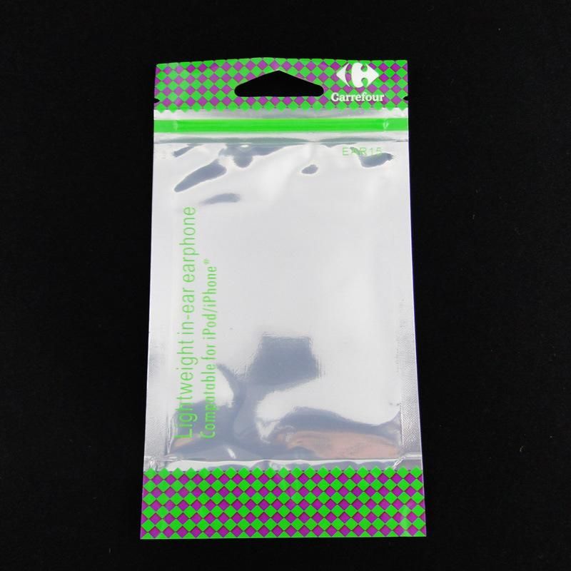 Lamoinated USB Cable Bag Cable Zipper OPP Bag