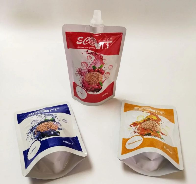 50ml Transparent Stand up Spout Bags Doypack Pouches Mylar Bags