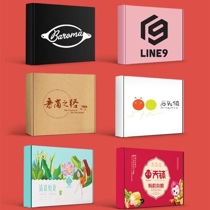 Custom Logo Kraft Paper Recycle Corrugated Paperboard Package Box