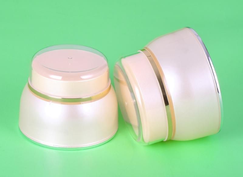 Popular Unique 30g 50g Luxury Cream Plastic Container Cream Jar with Screw up Lid