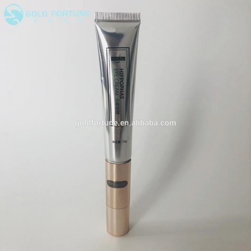 20ml Red Massage Cream Refillable Tube with Stainless Roller Ball