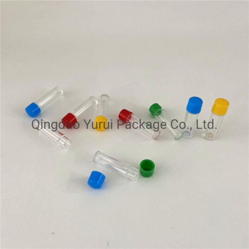 Mini Tiny Transparent Smoking Plastic Bottle with Lid for Cigarette