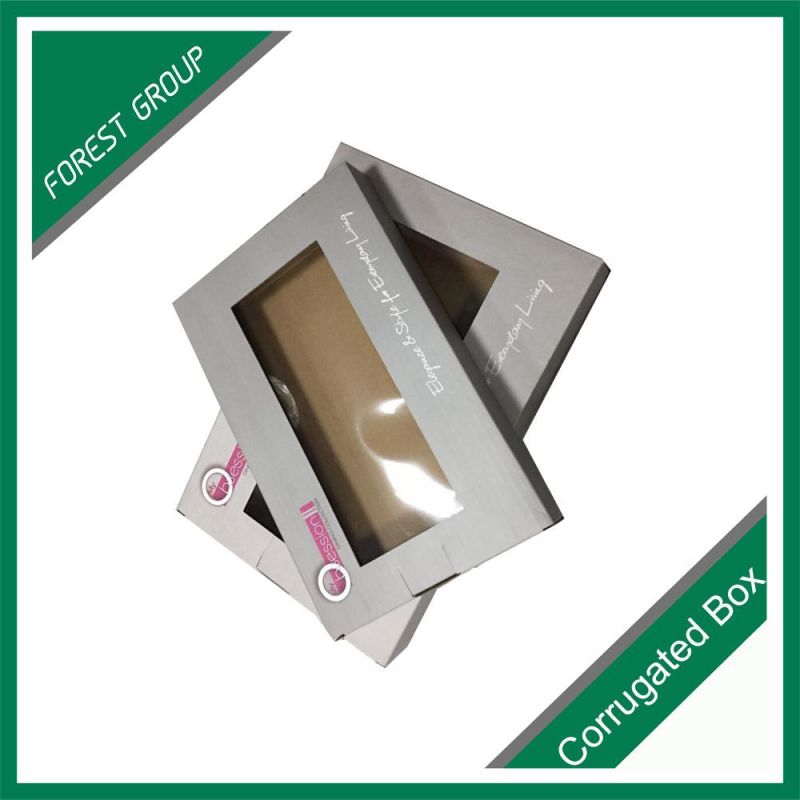 Clear PVC Box Paper Box with PVC Window Matt Lamination Free Sample