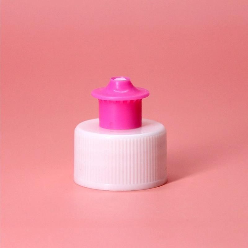 28mm Pull Push Plastic Top Cap for Plastic Bottle