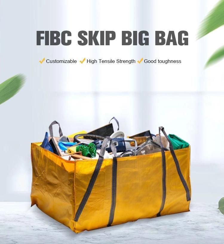 Construction Waste Skip Bag FIBC Garbage Dumpste Big Bag for Construction Garbage Waste