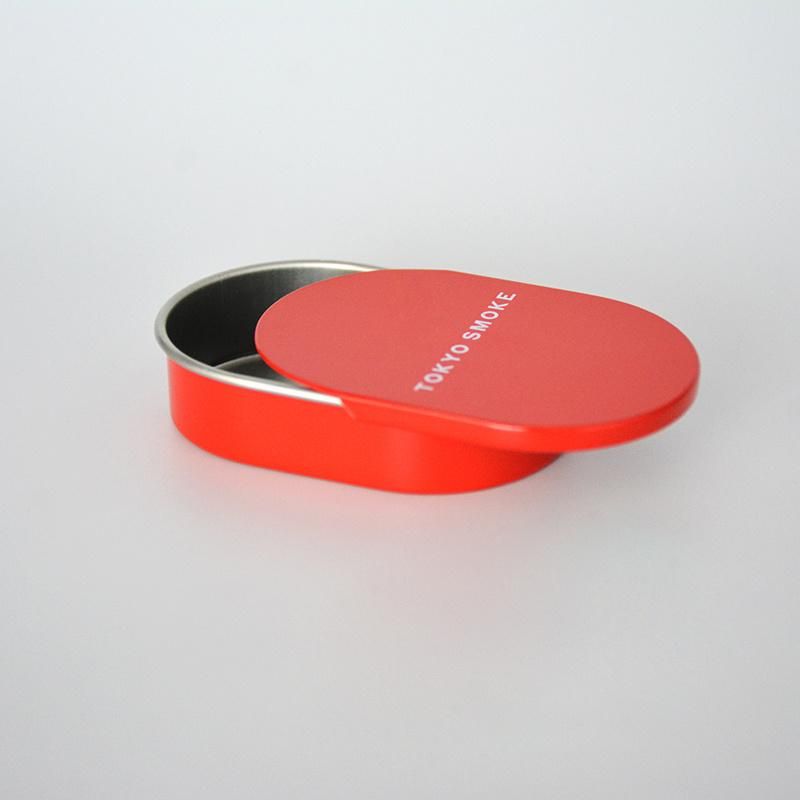 Red Cosmetic Packaging Mini Sliding Lid Tin Box Metal Mint Box Sliding Metal Box