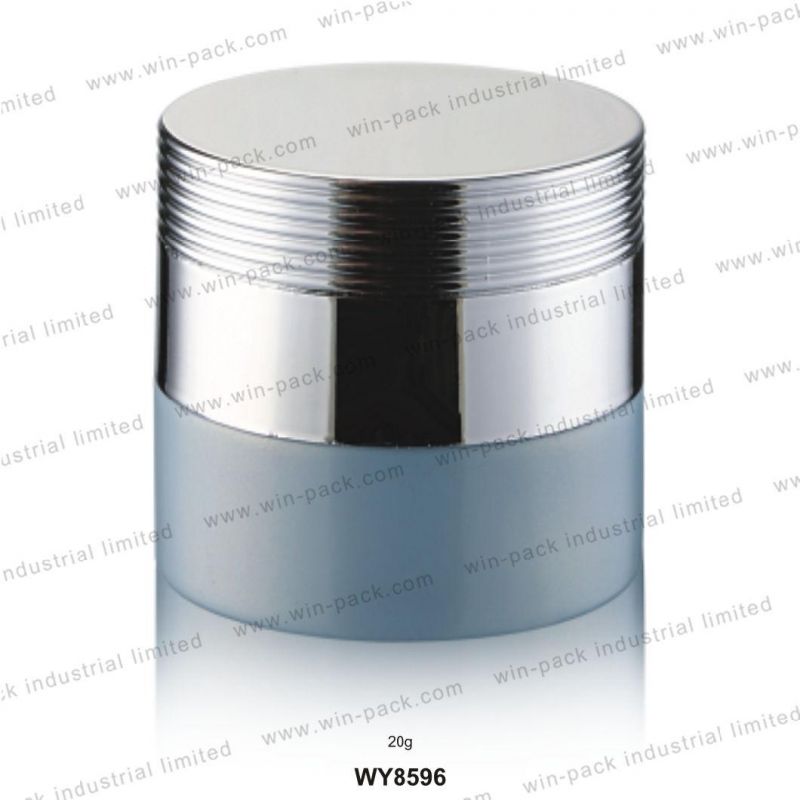 Winpack Popular Product Empty 50ml Glass Cosmetic Cream Jar with Shiny Silver Cap Wholesale