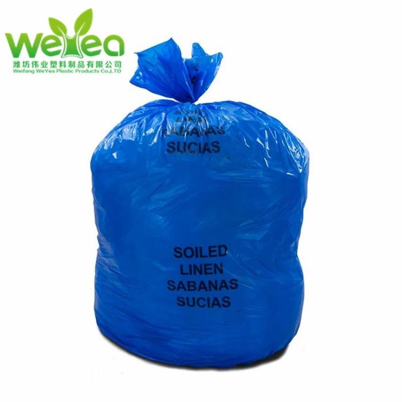 Large Size Heavy Duty Medical Wastebin Garbage Bag with Drawstring