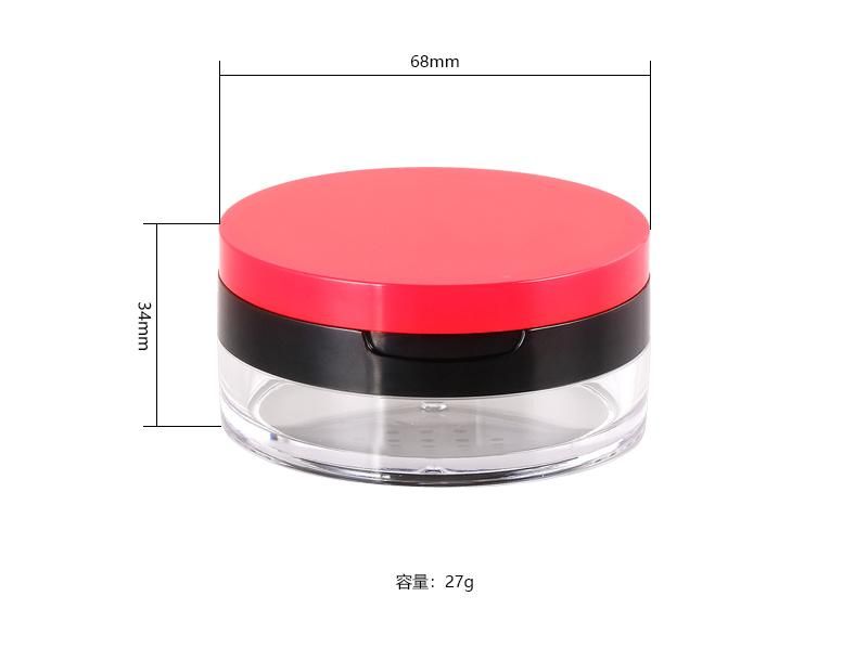 27g Fancy Hot Sale Makeup Plastic Loose Powder Packaging Loose Powder Box