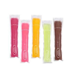 BPA Free Ice Pop Pouch Packaging Zip Top Ice Popsicle Mold Bag