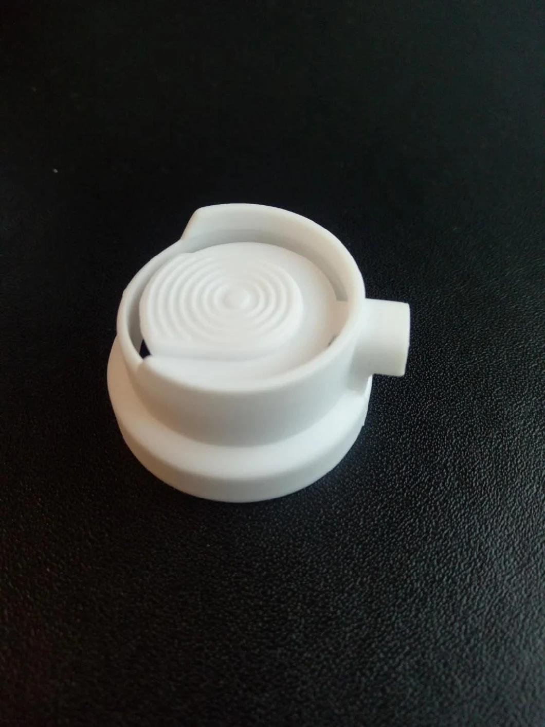 White Color Aerosol Actuator for Shaving Foam