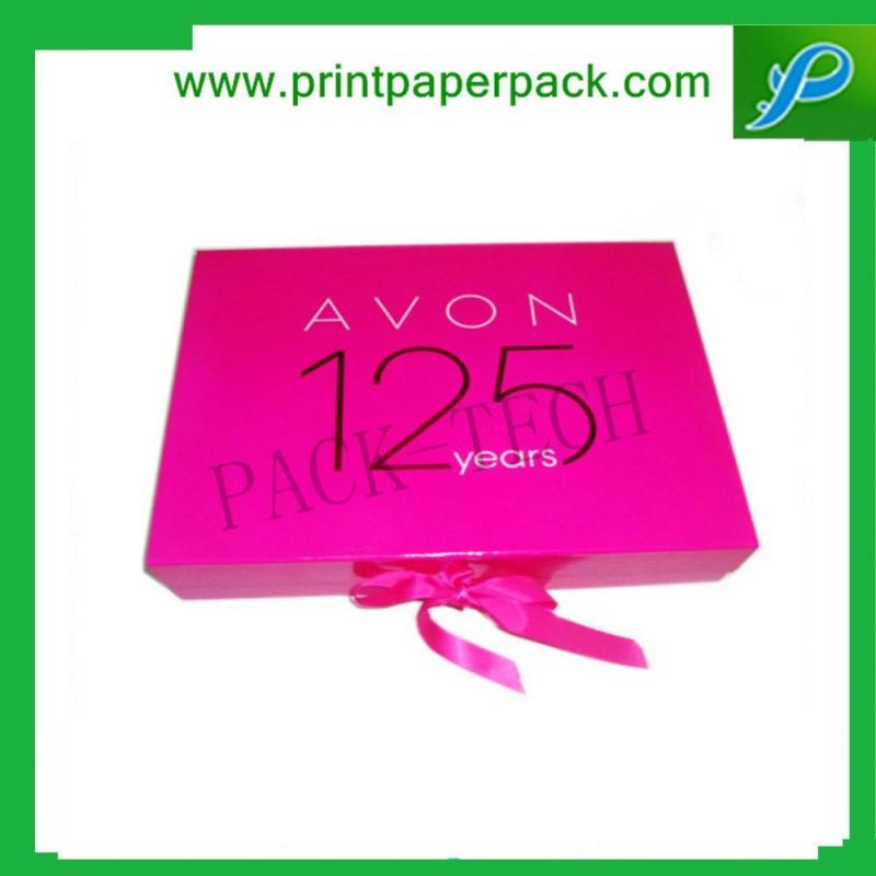 Bespoke Gloss Ribbon Book Style Hinged Jewelry Gift Packing Box Wedding Favors Multi Paper Cardboard Box Bow Tie Wine Packaging Box