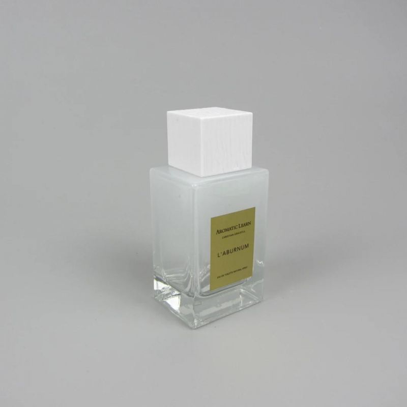 Square Spray Cap Empty Refill Glass Bottle Perfume Bottle with Packing