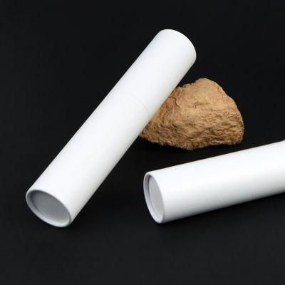 Firstsail Factory Customized Eco Recyclable Thin Wall Small Diameter Paper Tubes Cylinder Box Packaging White for Makeup Brush Cosmetic