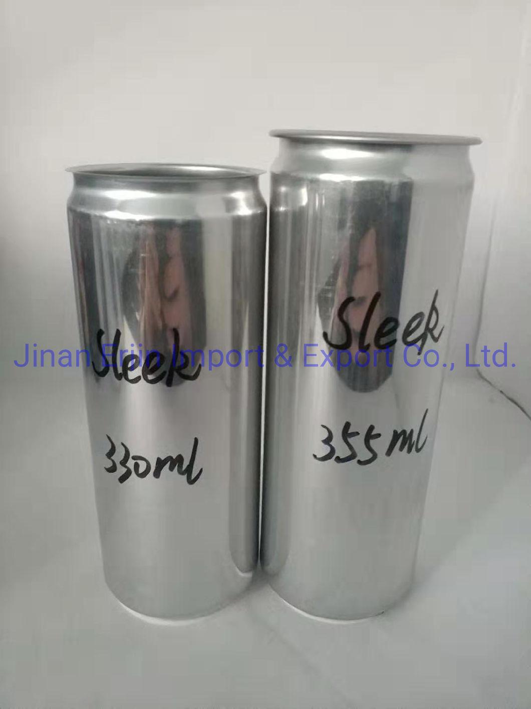 Empty Aluminum Cans Sleek 355ml Can