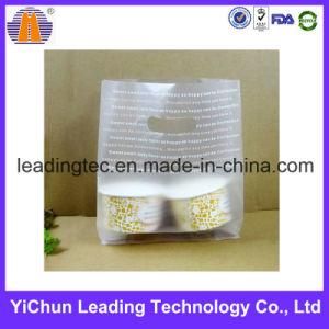 Carry-out Die Cut Transparent Side Gusset Packaging Plastic Bag