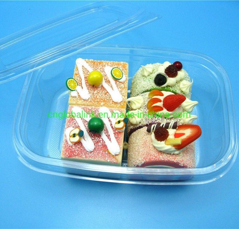 Disposable Plastic Food Container for Cake