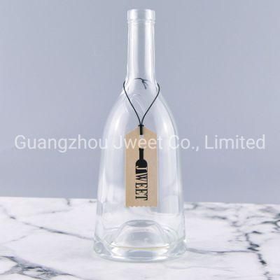 Custom Glass Liquor Brandy Whisky Empty Glass Bottle