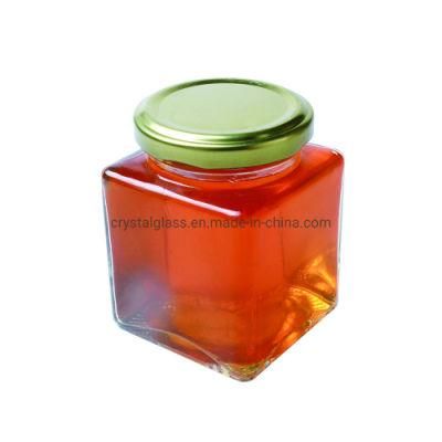 Sealed Square Shape Glass Food Storage Jar with Cover 2oz 3oz 6oz 9oz 12oz 16oz