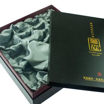 Silk Inside Performance Gold Foil Full Black Surface Packaging Box for Gift