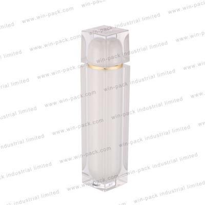 Hot Sell Luxury Gold Acrylic Bottle Transparent Cosmetic Package