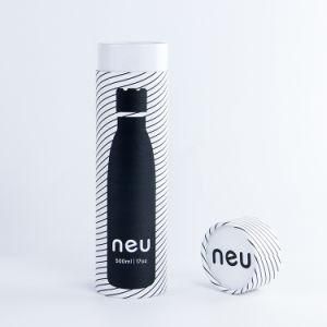 Custom Round Cylinder Matte Black Kraft Paper Cardboard Tube