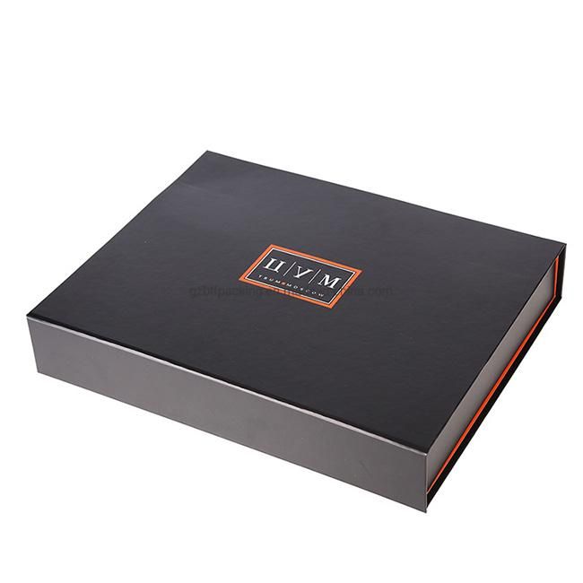 Custom Black Paper Magnetic Closure Packaging Gift Box