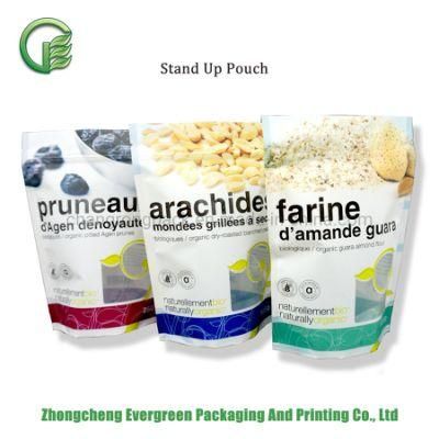 Dried Fruits Nuts Granola Food Snack Plastic Food Packaging Stand up Bags High Vapor Water Barrier Resealable Zipper Doypack Pouch