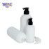 Cosmetics White Boston Round Plastic Shampoo Bottles with Customized Color