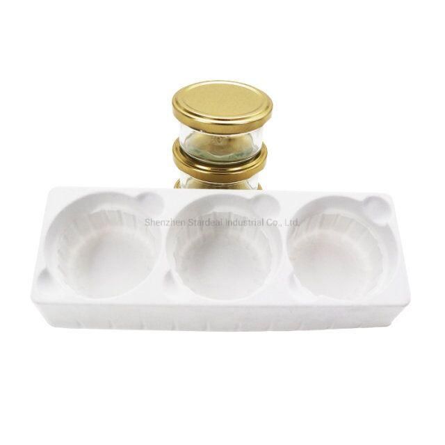 Vacuum Formed Velvet Plastic Cosmetic Blister Insert PS Flocked Packaging Tray